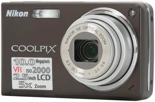 Nikon CoolPix S550 Black 10.0 MP Digital Camera - Newegg.com