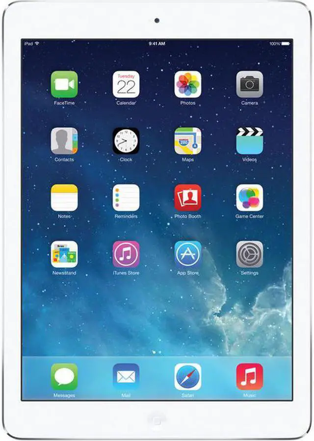 Refurbished: Apple iPad Air 16 GB Wi-Fi Silver FD788LL/B - Newegg.com