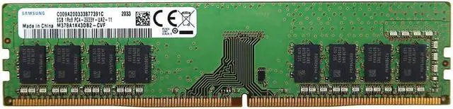 M378A1K43DB2 Samsung 8GB 1RX8 DDR4 Dimm PC4-23400 2933MHZ 288-PIN