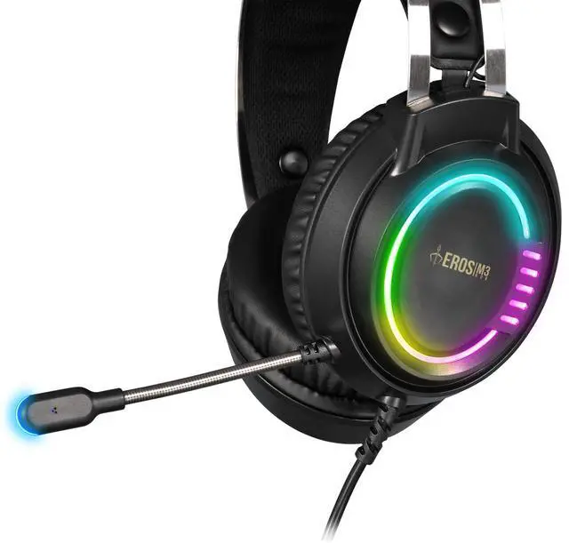 EROS M3 headset, 50mm Speakers, RGB lighting effects
