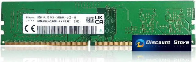SK Hynix 8GB DDR4 1RX8 PC4-25600 HMAA1GU6CJR6N-XN UIMM Desktop RAM