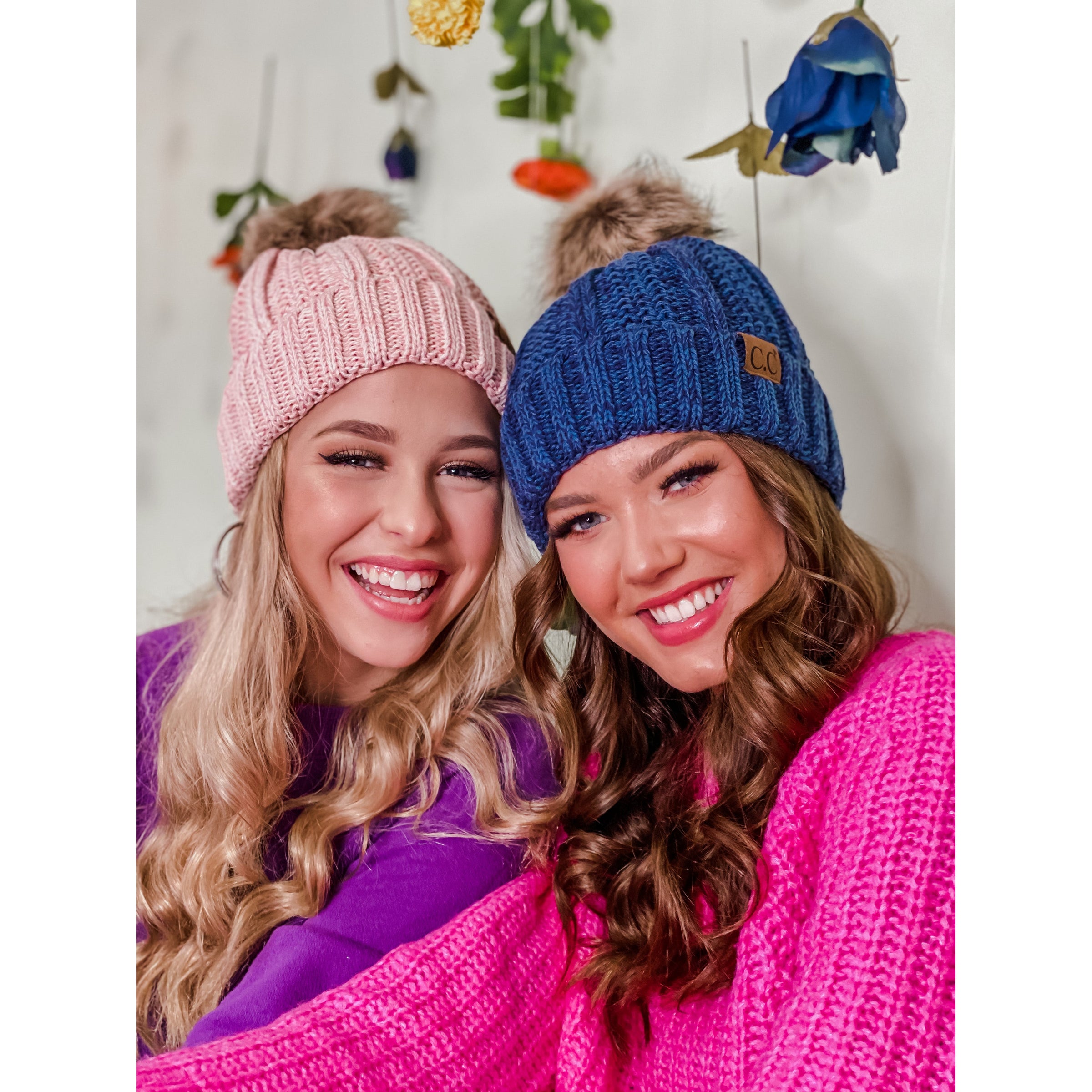 rurumu: usa-mimi knit cap ピンク 縷縷夢兎