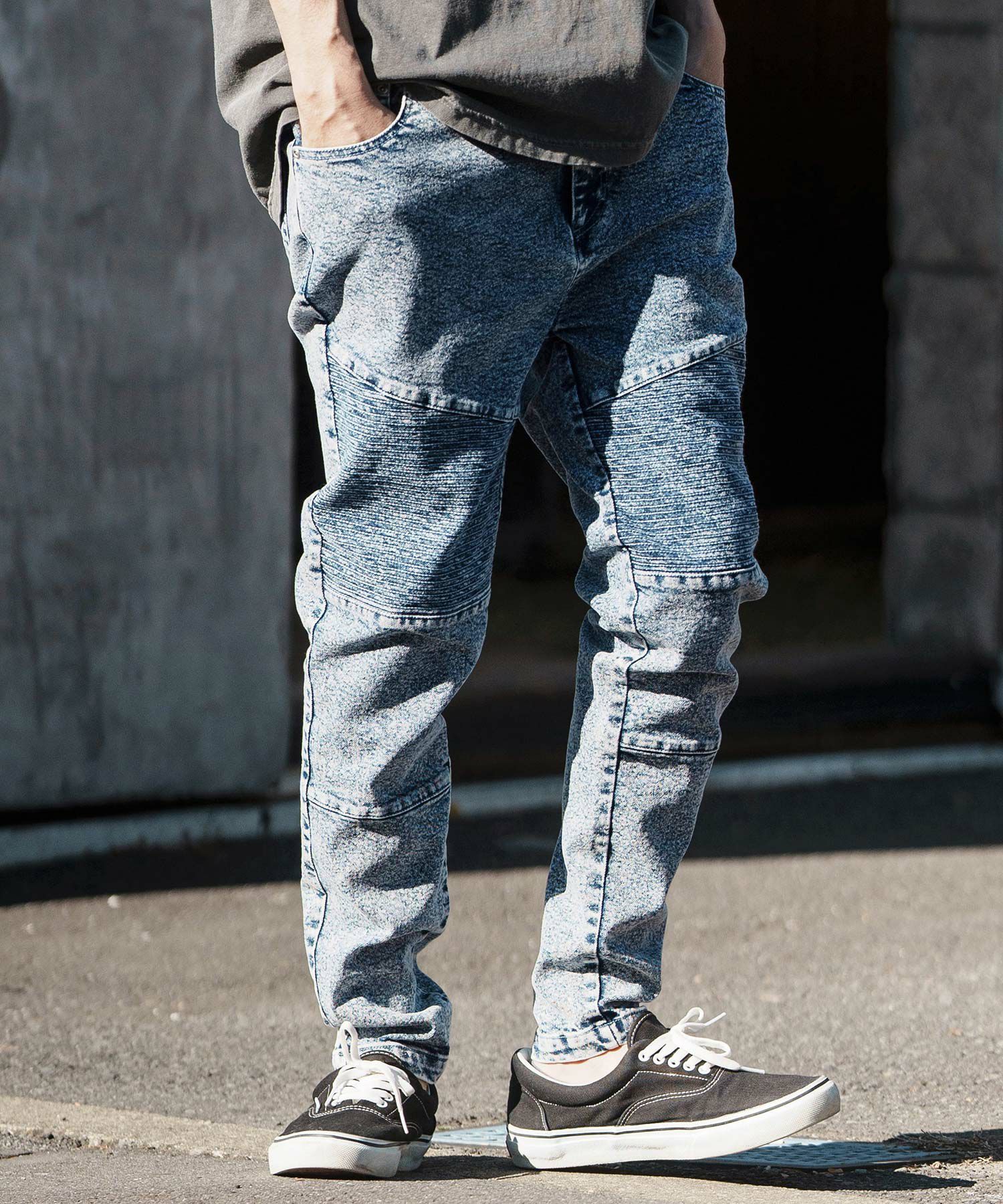 30%OFF【CAMBIO(カンビオ)】 11oz Biker Denim Pants デニムパンツ(MIU