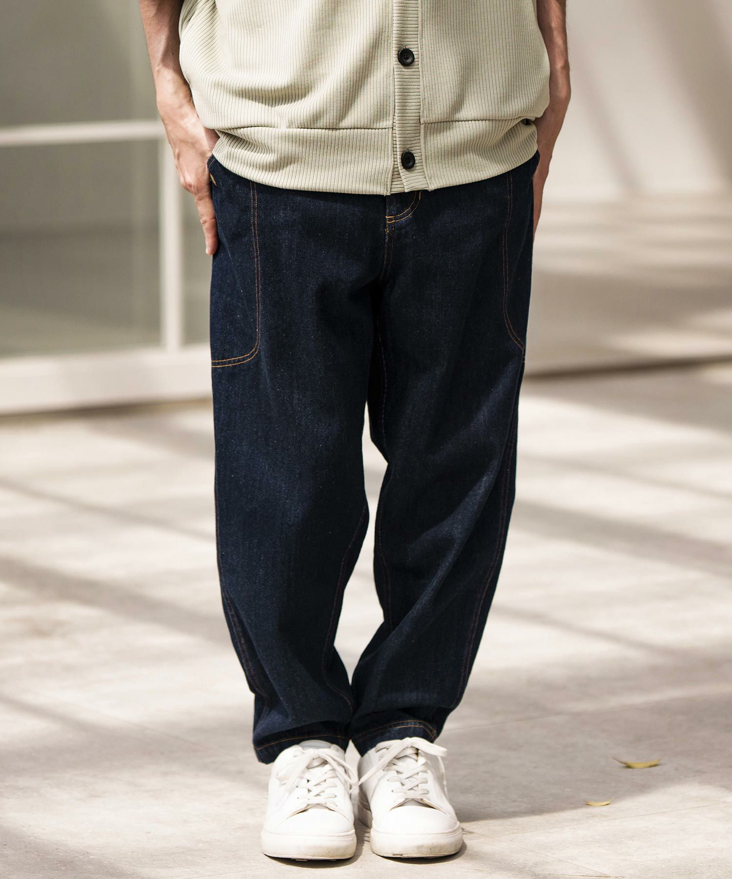 予約販売2月中旬～下旬入荷】【CAMBIO(カンビオ)】デニム変形ブッシュ