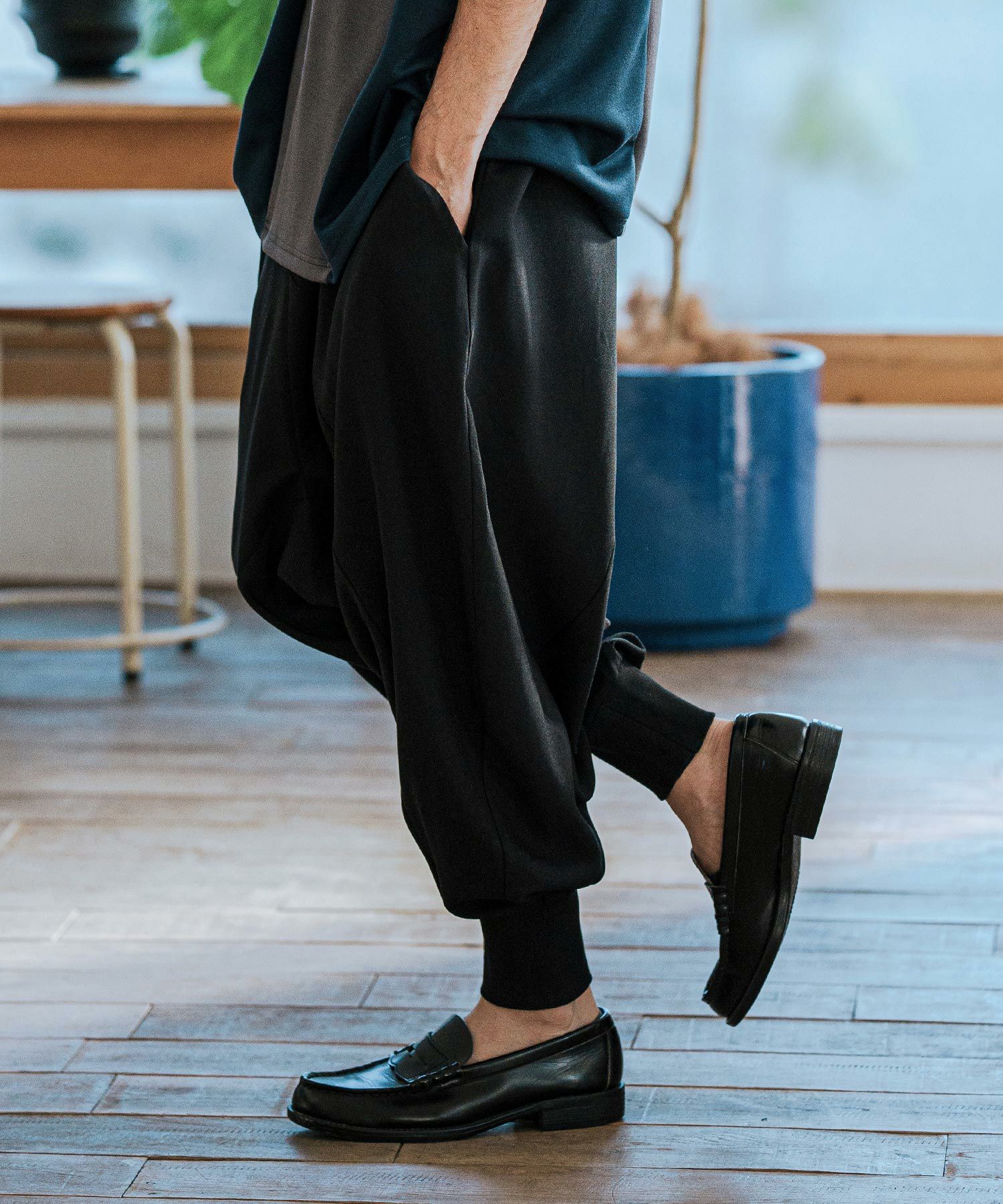 LIBEIRO リベイロ サルエル 切替サルエルパンツ – LIBEIRO リベイロ