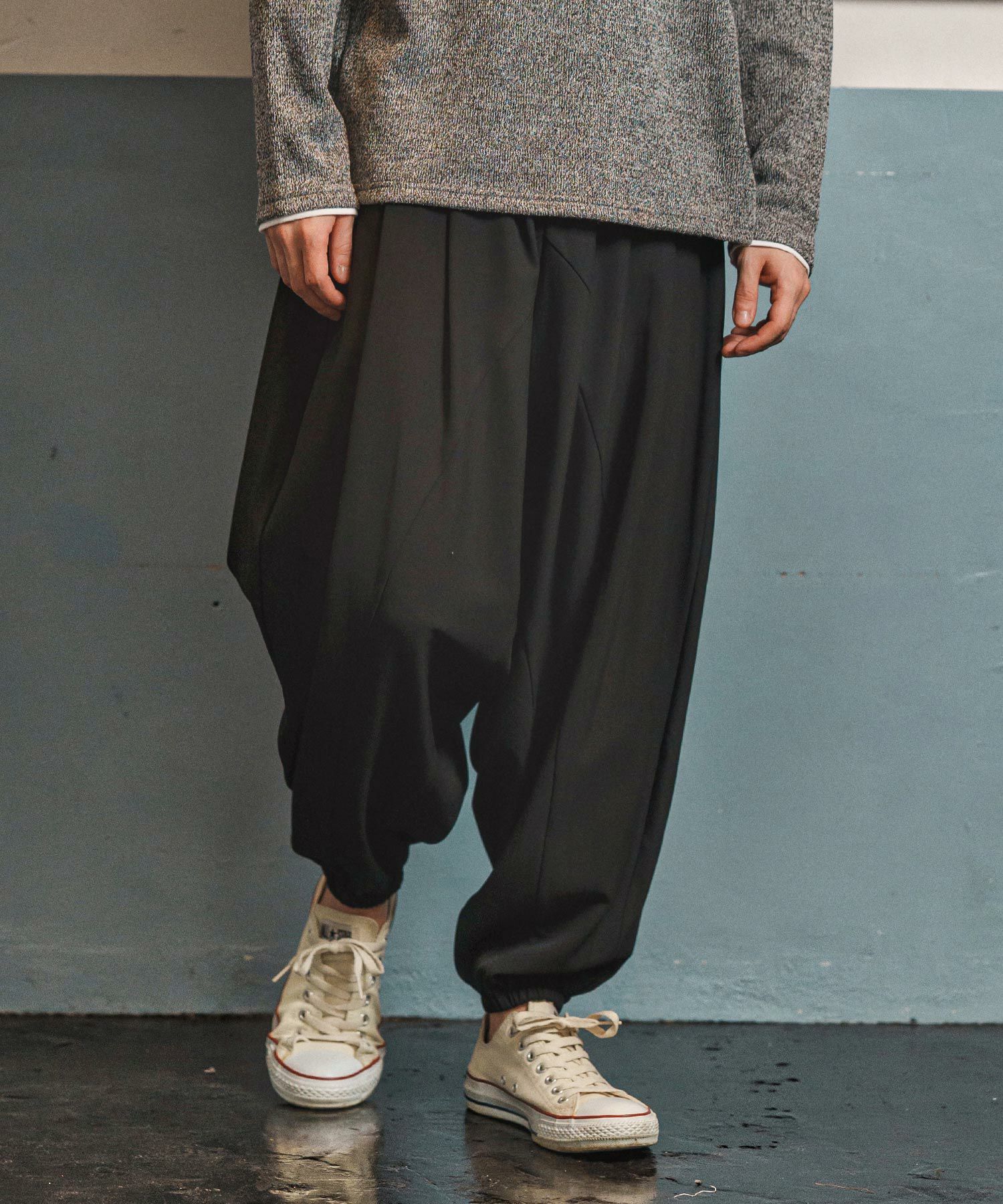 CAMBIO(カンビオ)】Slacks Fabric Sarrouel Pants サルエルパンツ