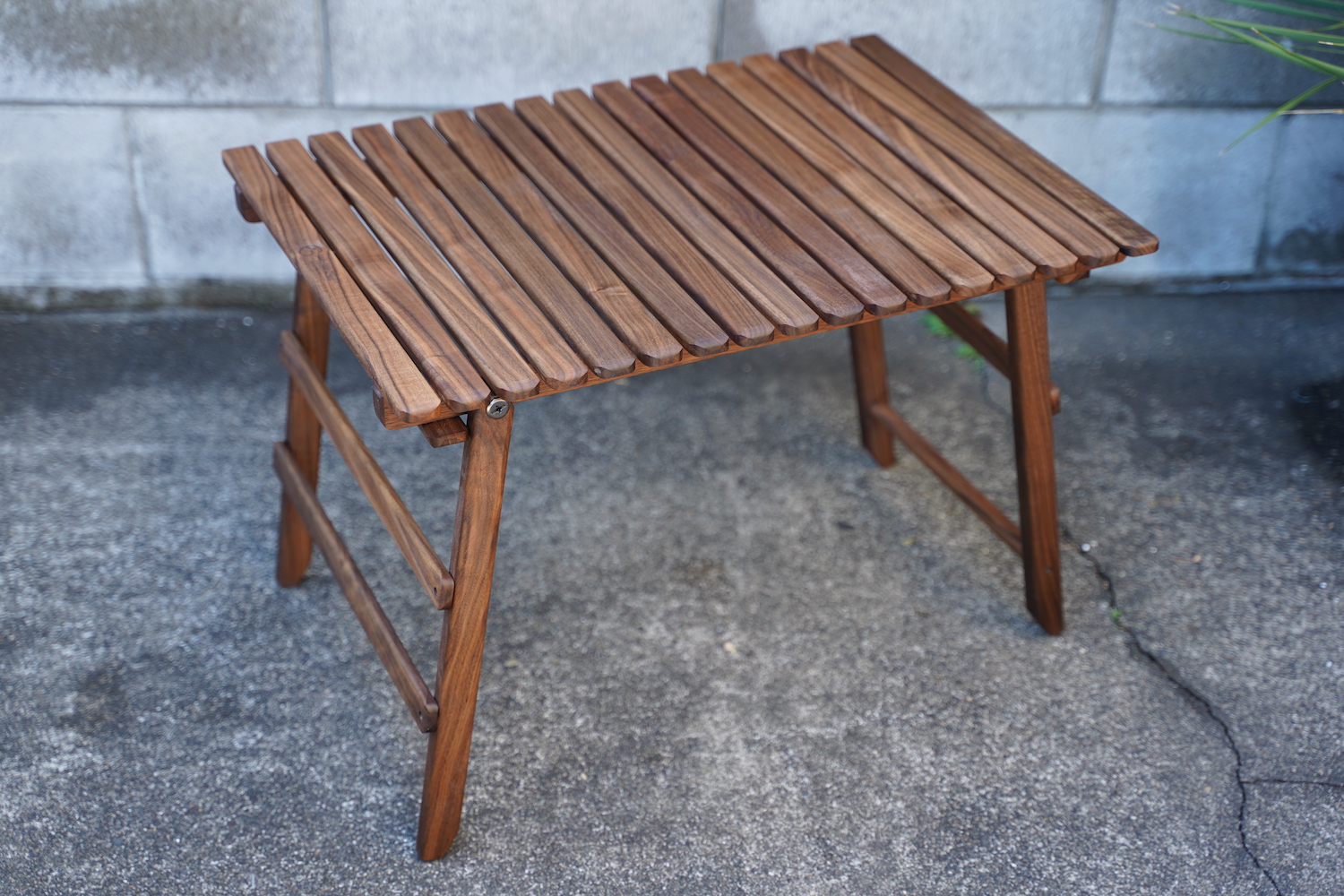 キャンプマニアプロダクツ ウォールナットテーブル ② CAMP MANIA