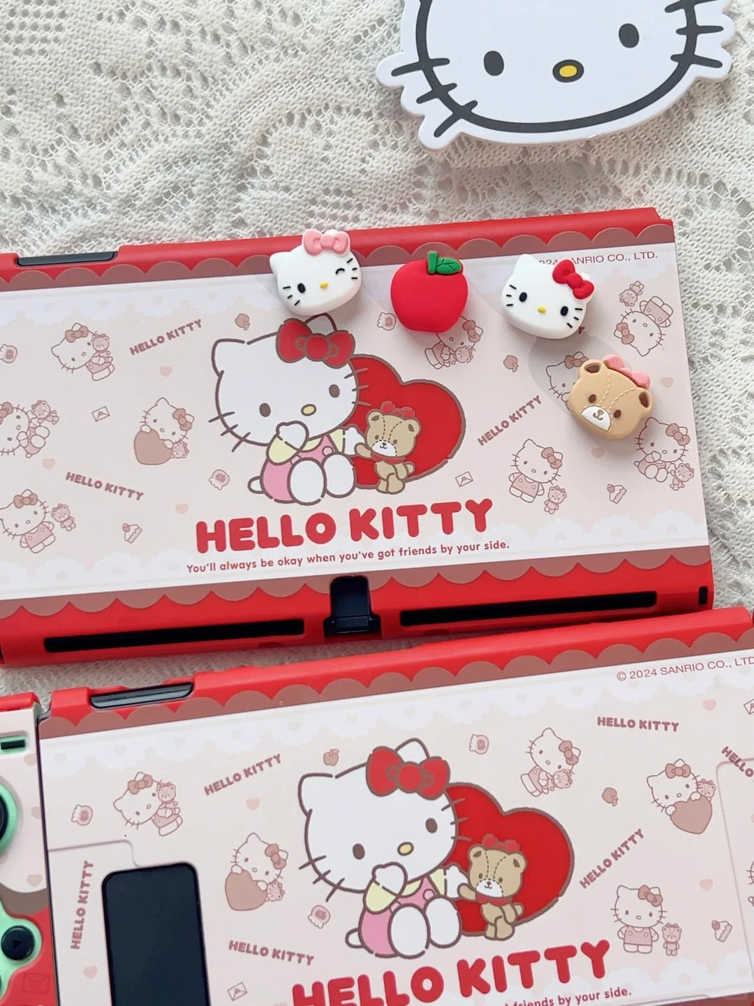 サンリオ］ハローキティ switch カバー アナログスティックカバー