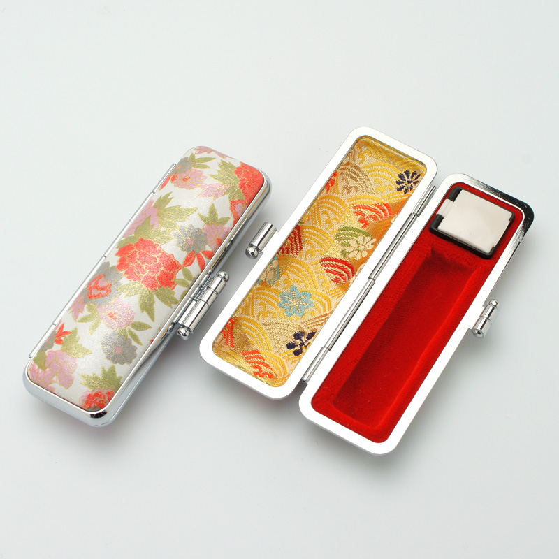 印鑑ケース「かもがわ」13.5-15.0mm用(白)｜印鑑ケース.com