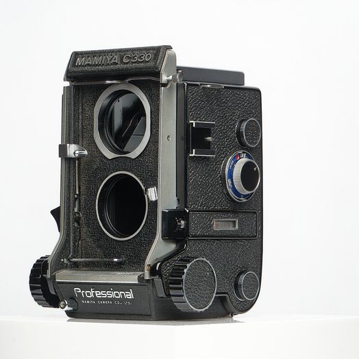 Mamiya C330 Twin Lens Reflex (TLR) Medium Format Camera Body, Chrome