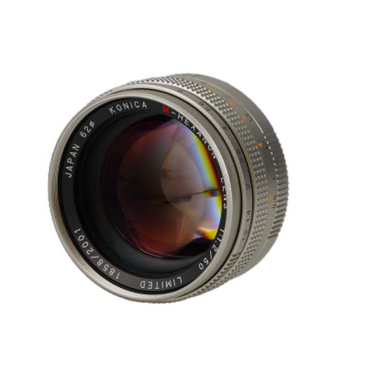 Konica 50mm f/1.2 M-Hexanon Limited Lens for Hexar RF, Silver {62}