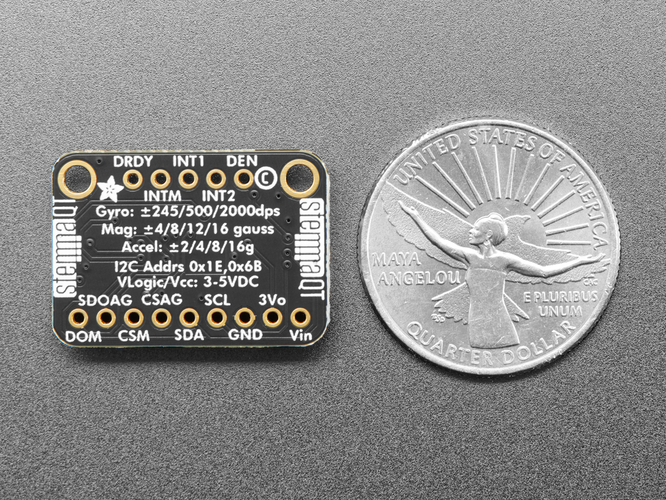 Adafruit 9-DOF LSM9DS1 Breakout Board - STEMMA QT / Qwiic