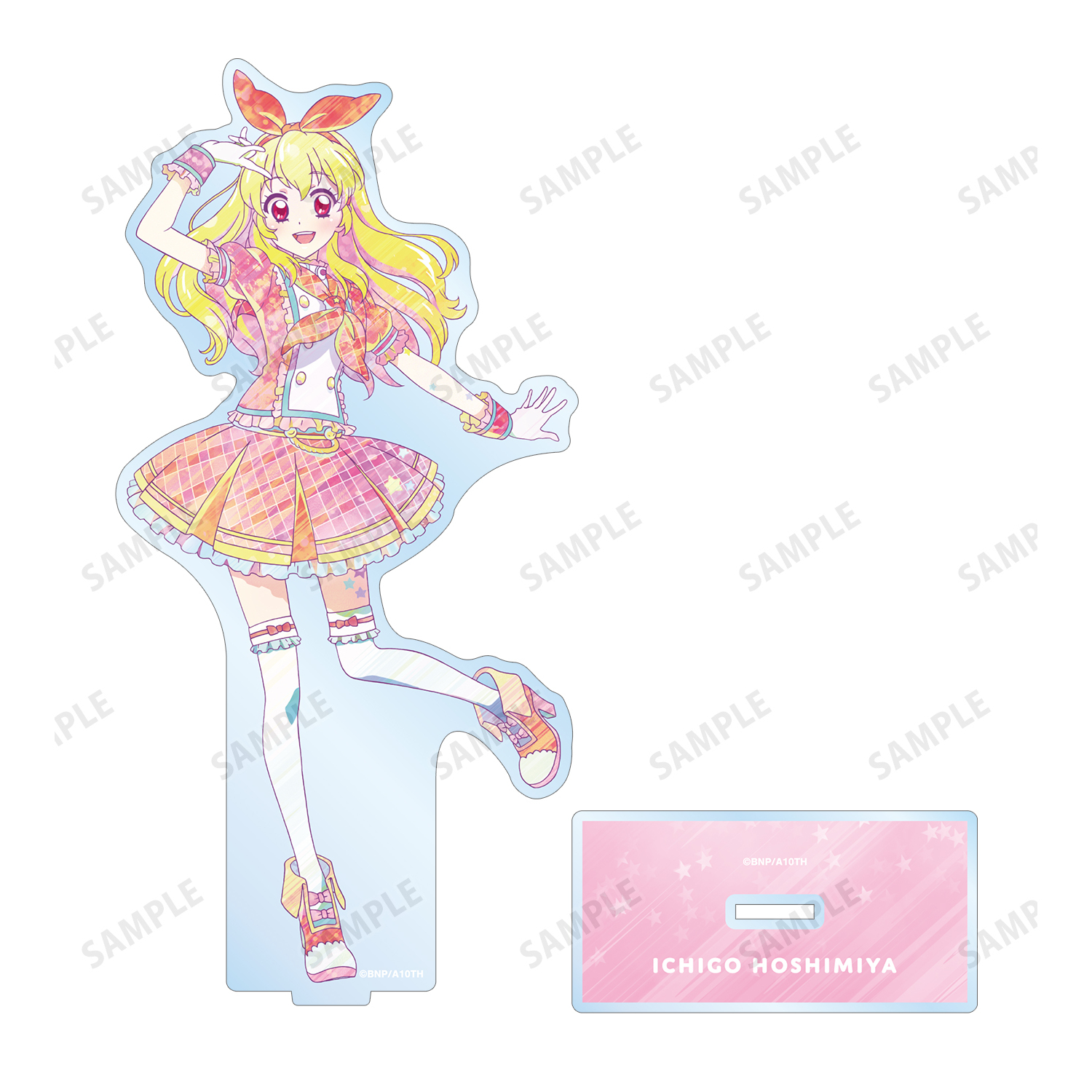 アイカツ! 星宮いちご アクリルバッジスタンドキーホルダー 5th 未開封
