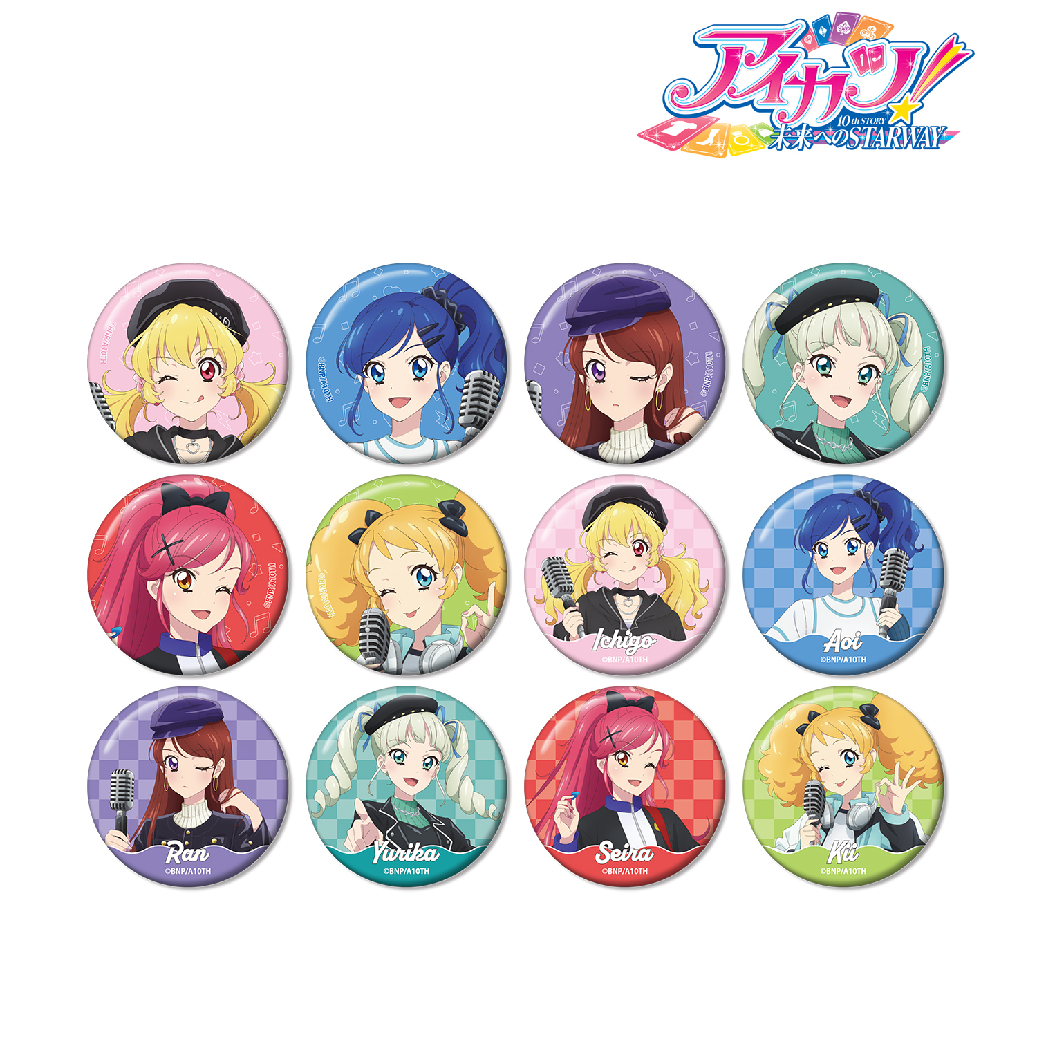 アイカツ アニONカフェ 二階堂ゆず マグネットバッジ マグバッジ