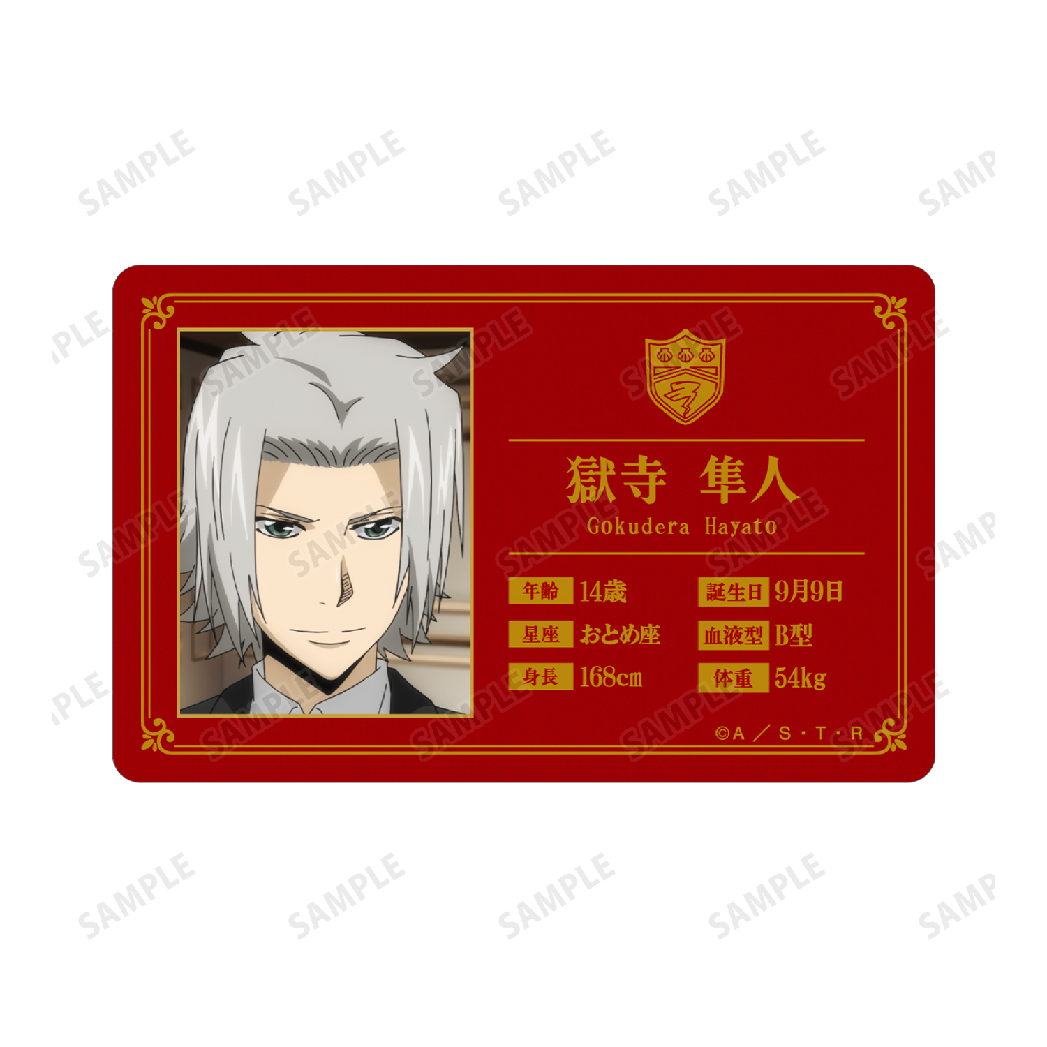 家庭教師ヒットマンREBORN!_獄寺 隼人 ビジュアルカード | 公式グッズ