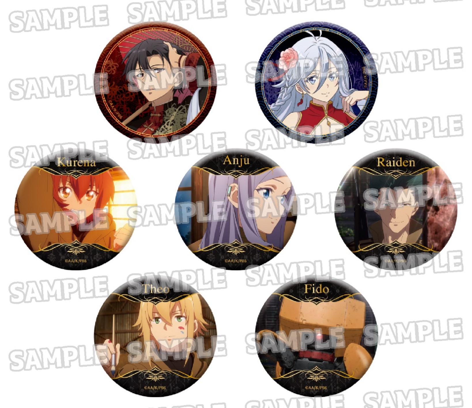 86 エイティシックス くじ引き堂 缶バッチ レーナ シン 14個 TVアニメ