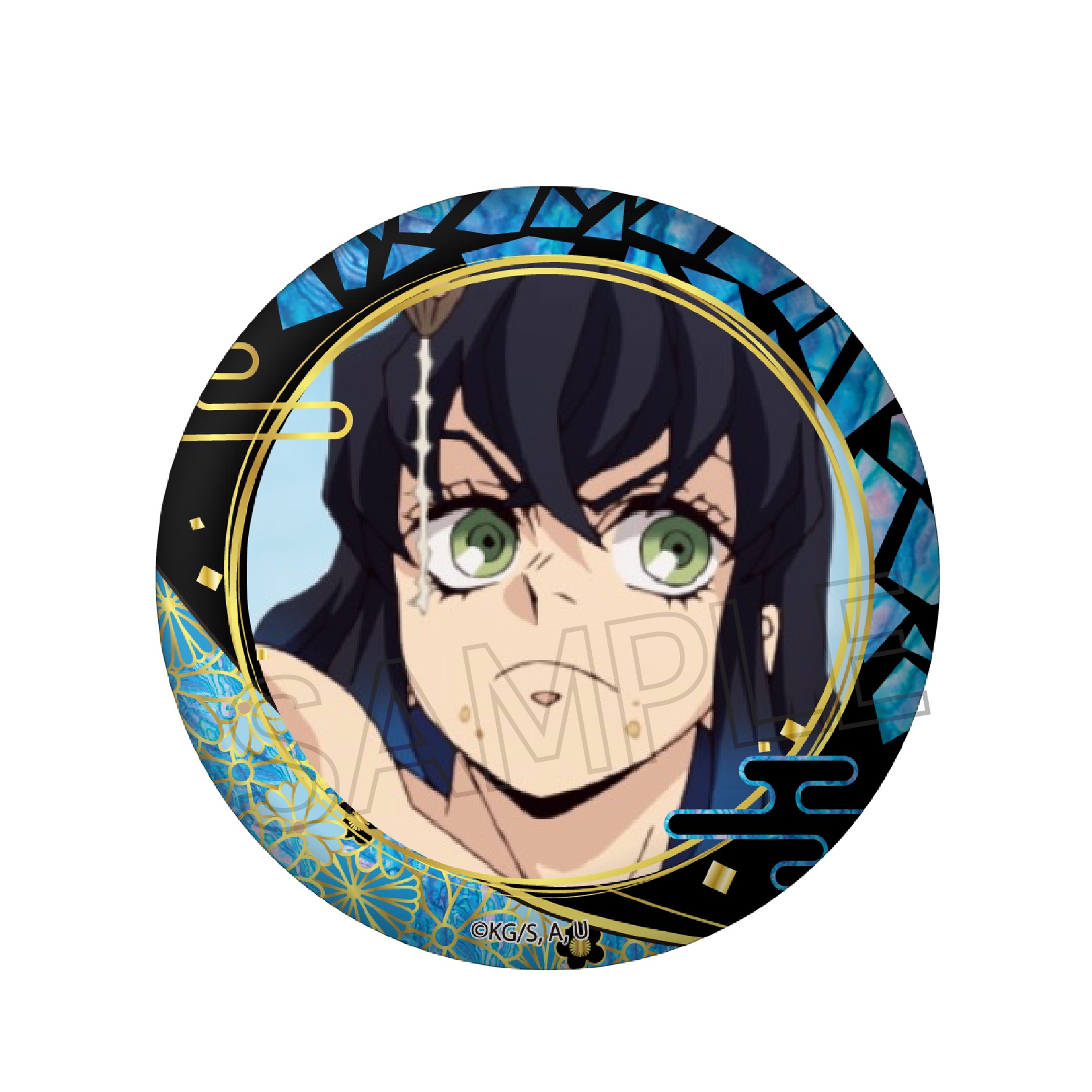 鬼滅の刃_螺鈿風シリーズ Vol.3 缶バッジ 嘴平伊之助 | 公式グッズ