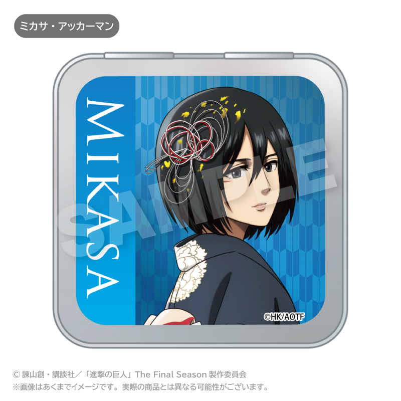 進撃の巨人 ミカサ 缶バッジ カラオケの鉄人 カラ鉄 海 Amazon | 進撃