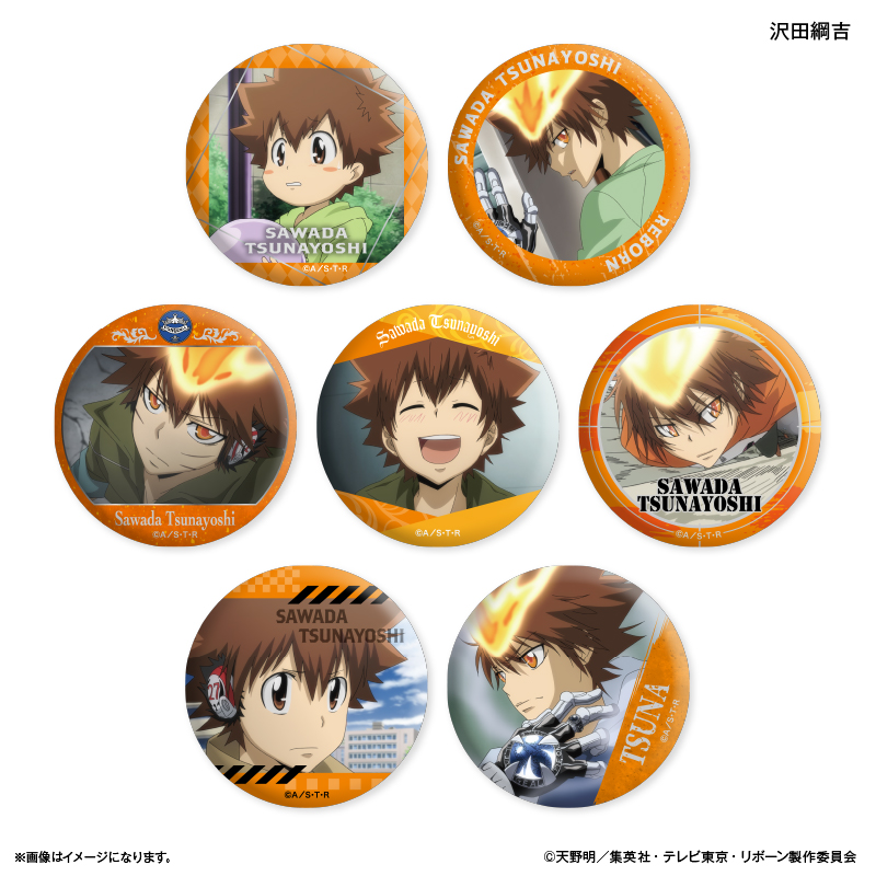 沢田綱吉 スクエア缶マグネット 10点 沢田綱吉 スクエア缶マグネット 10点