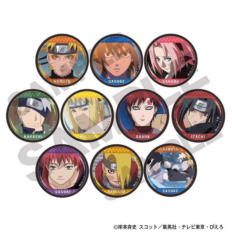 NARUTO セガ 缶バッジ サイ 2種セット NARUTO-ナルト- 疾風伝_
