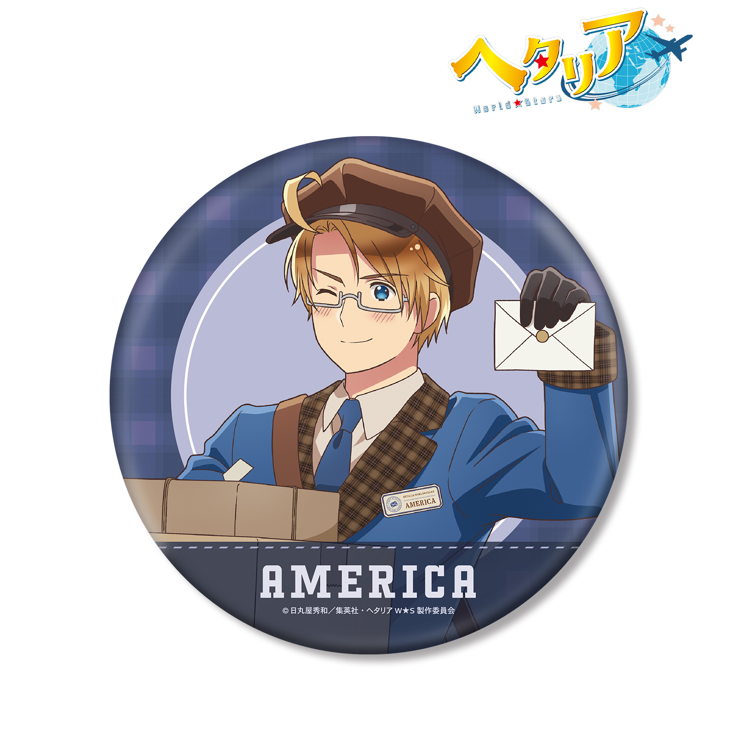 ヘタリア アメリカ 安い 缶バッジ ブラックフォーマル ヘタリア