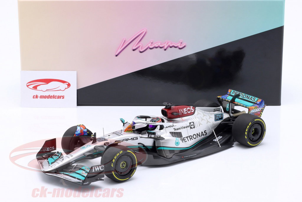Minichamps 1:18 George Russell Mercedes-AMG F1 W13 #63 5位