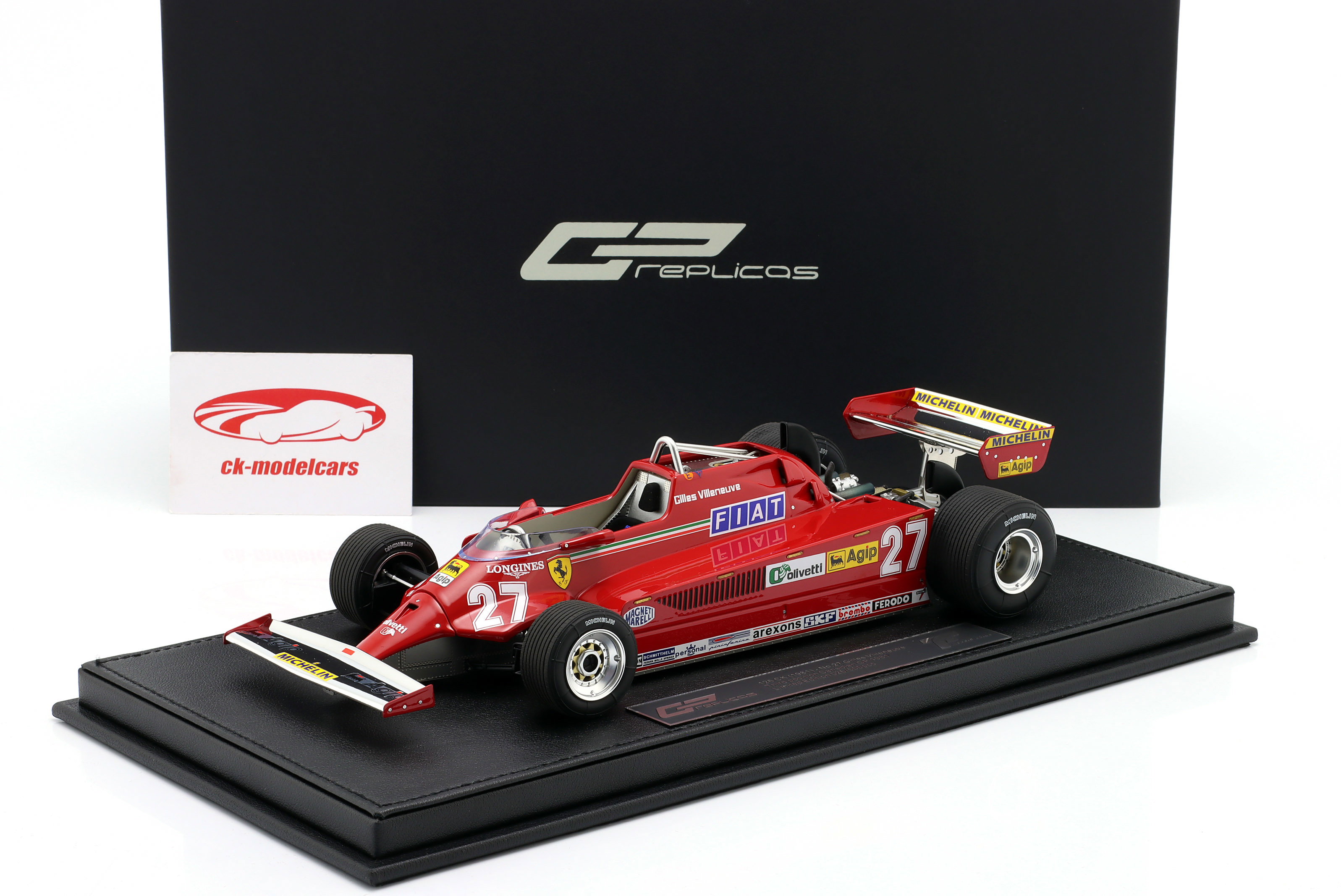 1/18 GP replicas フェラーリ 126CK 1981 D.ピローニ 1/18 GP replicas