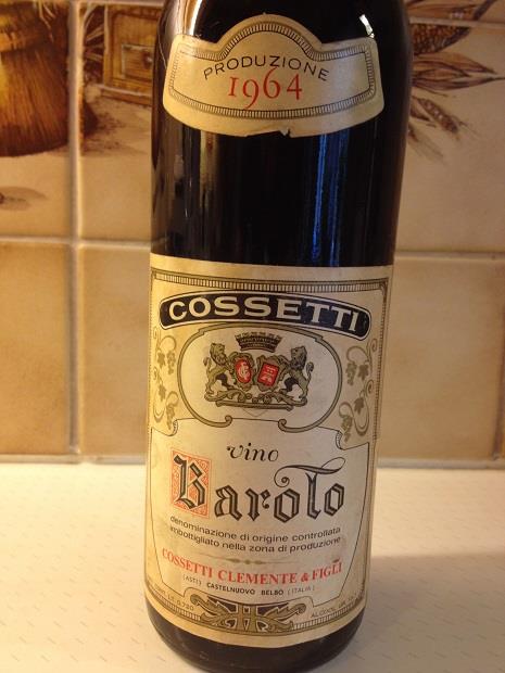 1961 Cossetti Barolo - CellarTracker