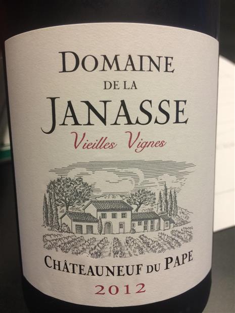 2012 Domaine de la Janasse Châteauneuf-du-Pape Vieilles Vignes