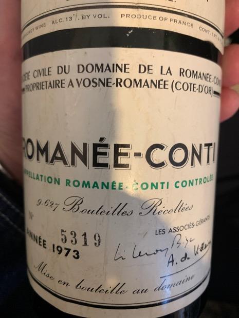 1973 Domaine de la Romanée-Conti Romanée-Conti - CellarTracker
