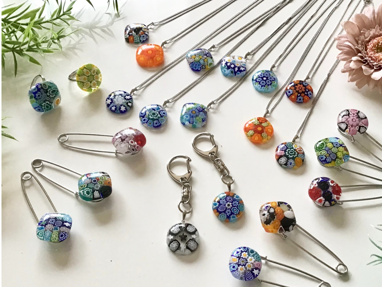 ミルフィオリで作るベネチアンガラスアクセサリー+お土産付き/M's