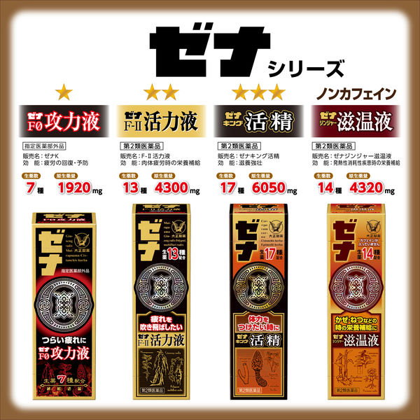 ゼナF0攻力液 （50mL×3本入） 2パック 大正製薬 栄養ドリンク - アスクル