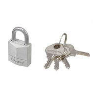 マスターロック アルミ南京錠 20mm 鍵4本付 9120JAD 1個 - アスクル