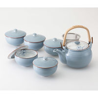 西海陶器 グレー蘭 蓋付茶器揃 31050 1セット - アスクル