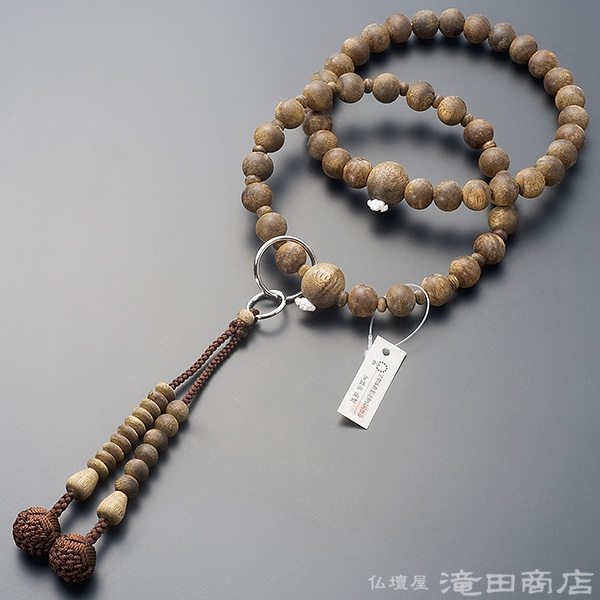 浄土宗用本式数珠【男性用】 沈香（じんこう） 三万浄土9寸 | 滝田商店