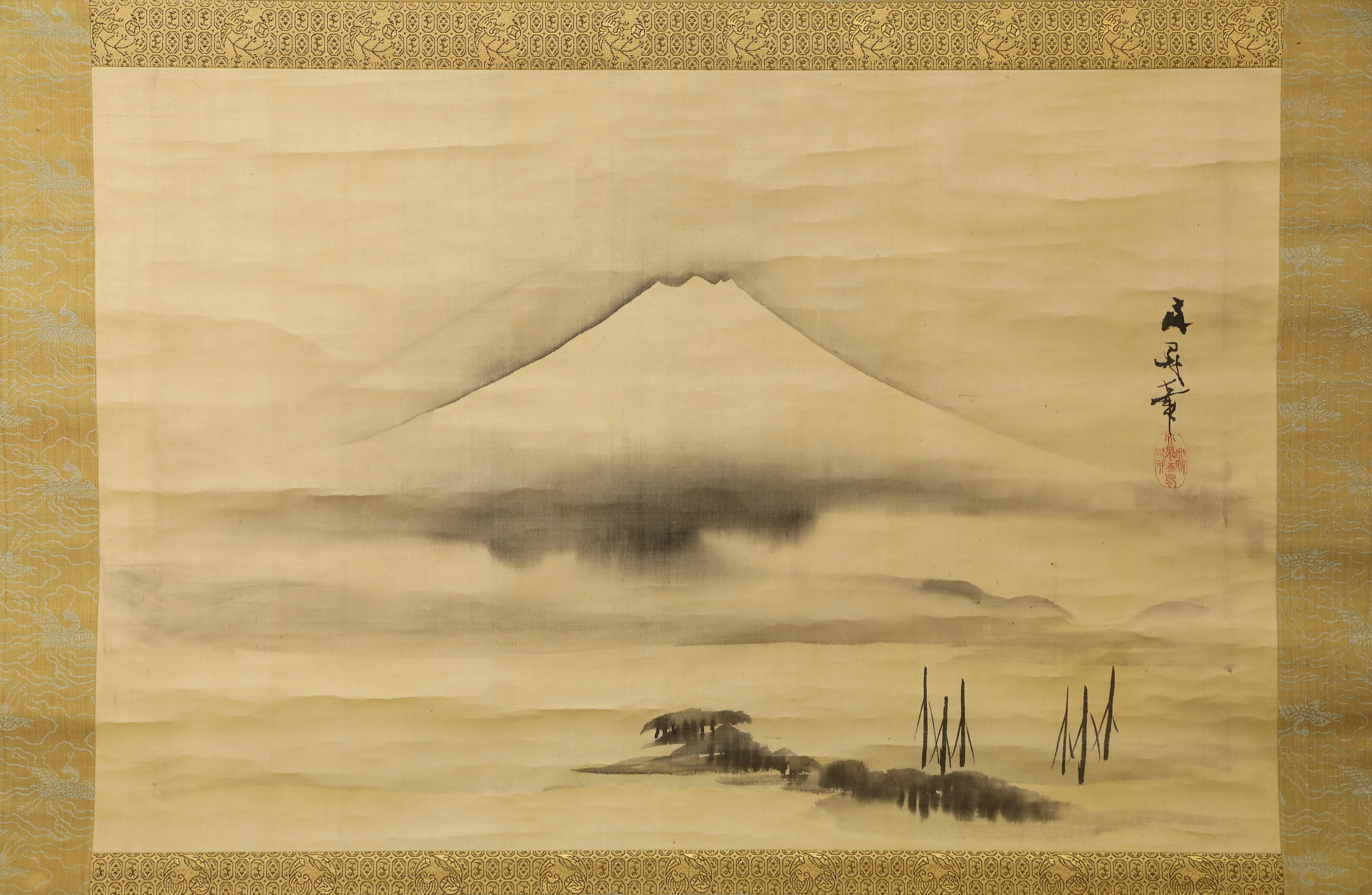 谷文晁・富士の絵 谷文晁 武蔵野冨士之図 | 古美術瀬戸