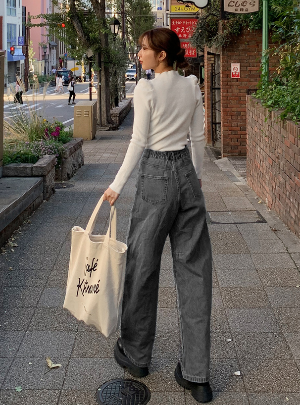 カーブラインデニムパンツ[fo1845] | レディースファッション通販の