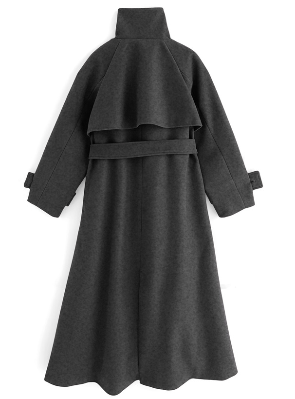 SHARE SPIRIT ウールトレンチコート SHARE SPIRIT ウールトレンチ