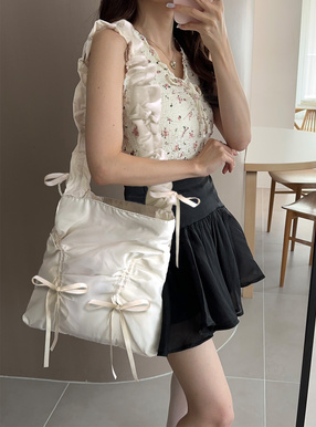 リボンドロストトートバッグ[dd411] | レディースファッション通販の