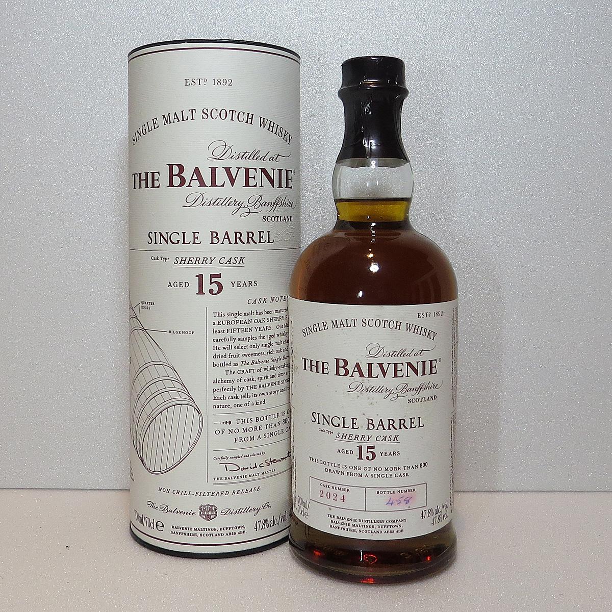 Balvenie 15 Year Old Sherry Single Barrel No.2024 (70cl, 47.8
