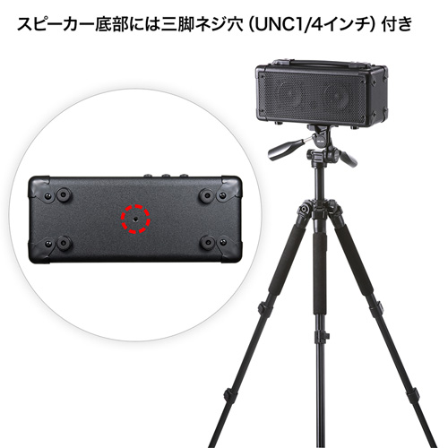 拡声器（マイク付き・20w・マイク入力2系統・会議・イベント・AC電源