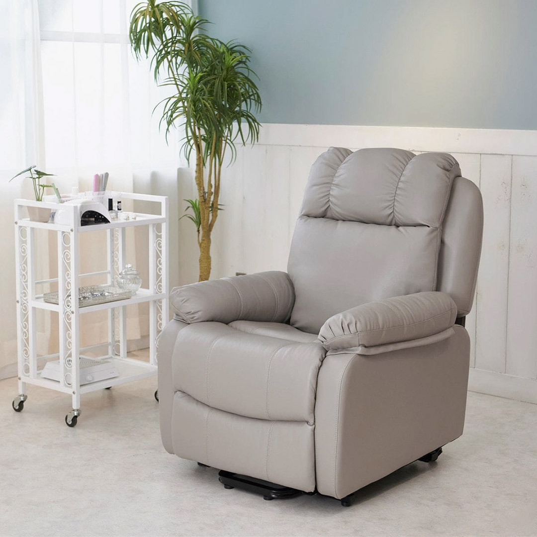 電動ラウンジチェア SHIFFON Jr(グレージュ)｜まつげエクステ商材の松風