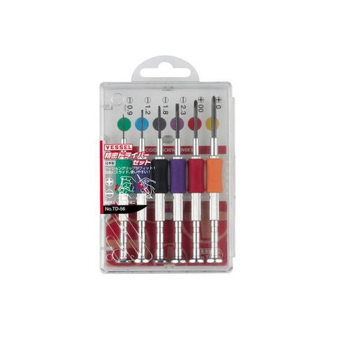 ベッセル 精密ドライバーセット −・＋ TD−56｜【ハンズネットストア】