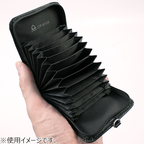 コレクト カードホルダー アコーディオン式 CP－615X 黒｜【ハンズ