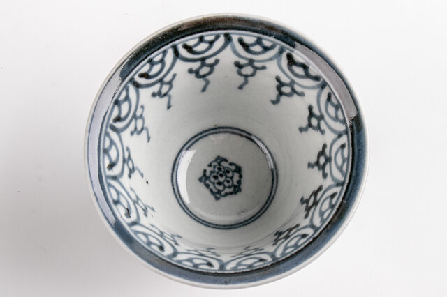 古伊万里 染付瓔珞文 向付 1客 江戸後期 E233A 個体B | iichi 日々の