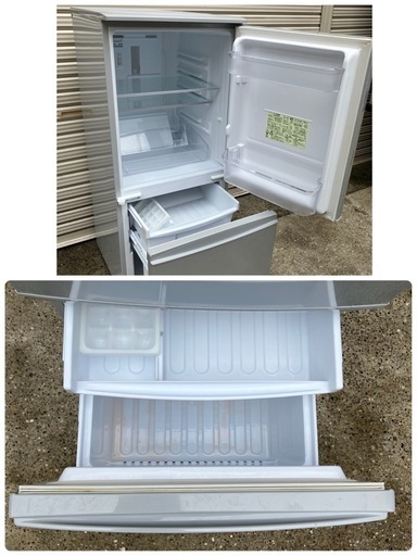 ダメージ多々あり😖【SHARP】 2ドア冷蔵庫 2018年SJ-D14D-S 🟢