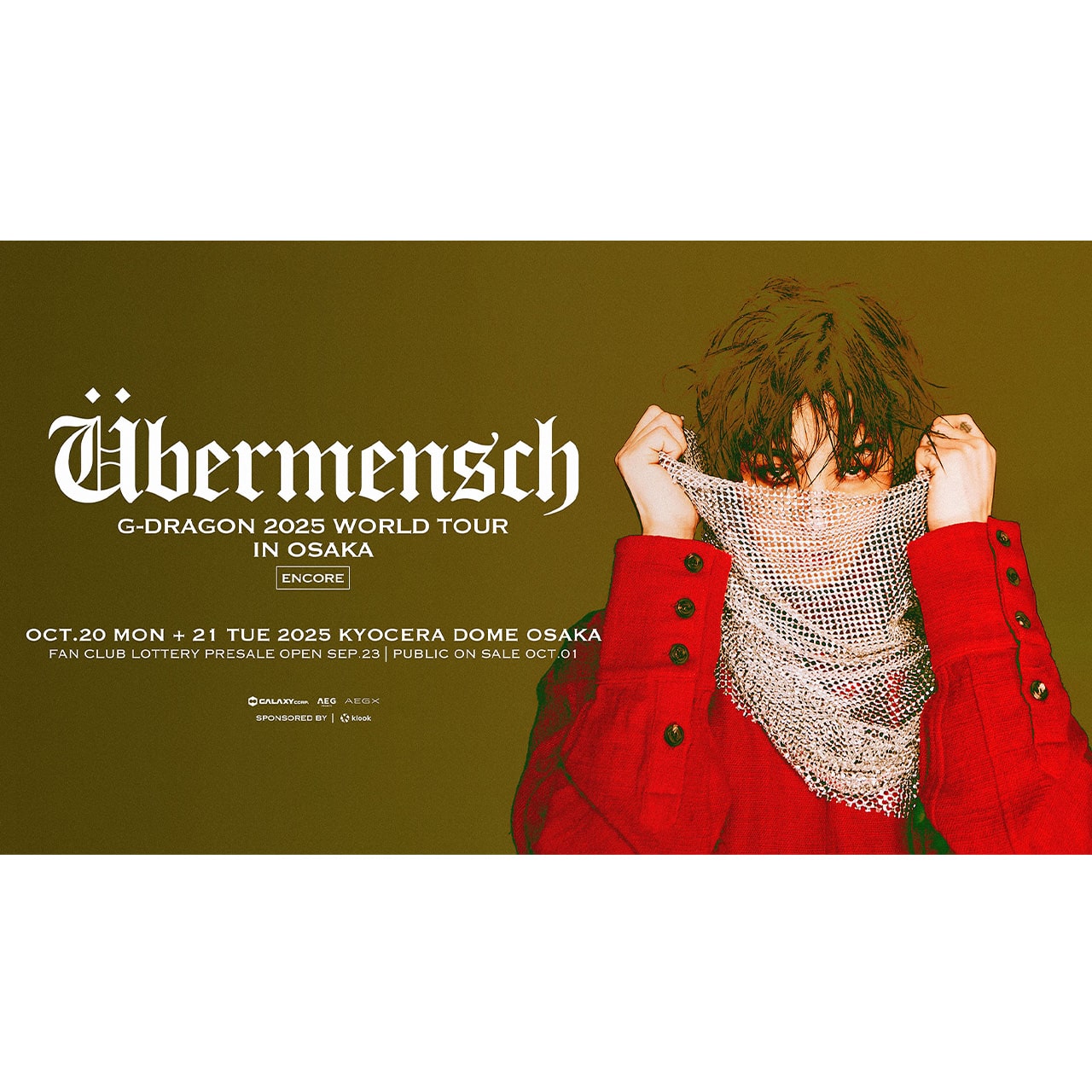 G-DRAGON 展示会 FAM DAY 限定 POWER スカーフ ジヨン 2025 G-DRAGON