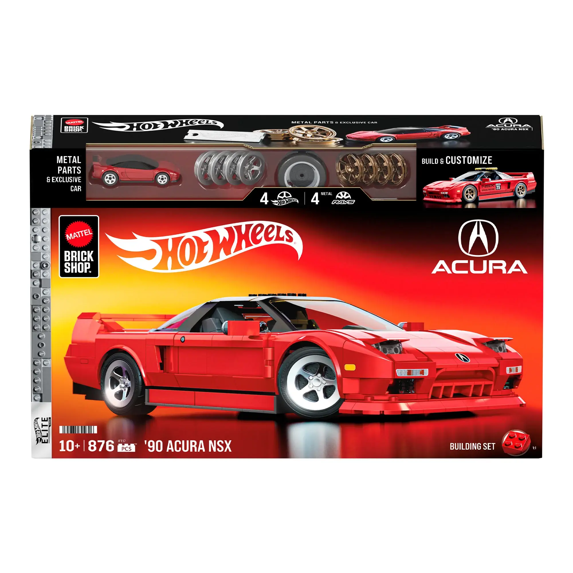Mattel Brick Shop Hot Wheels '90 Acura NSX • Set JFT17