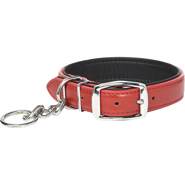 ターキーDS係留平革首輪24/赤KLC-24.DP/RDの通販｜首輪・リード｜犬猫