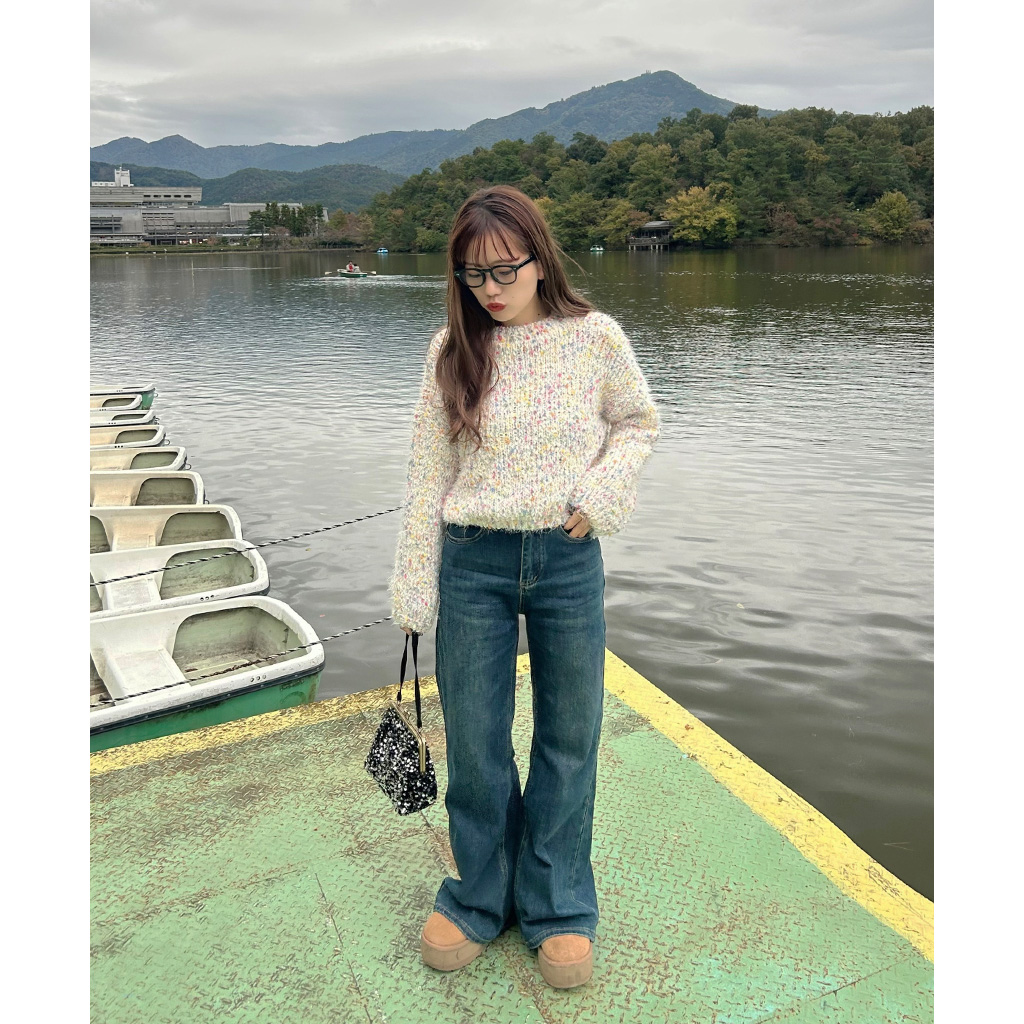 カラフルミックスカラーニット | ファッション通販サイト NUGU